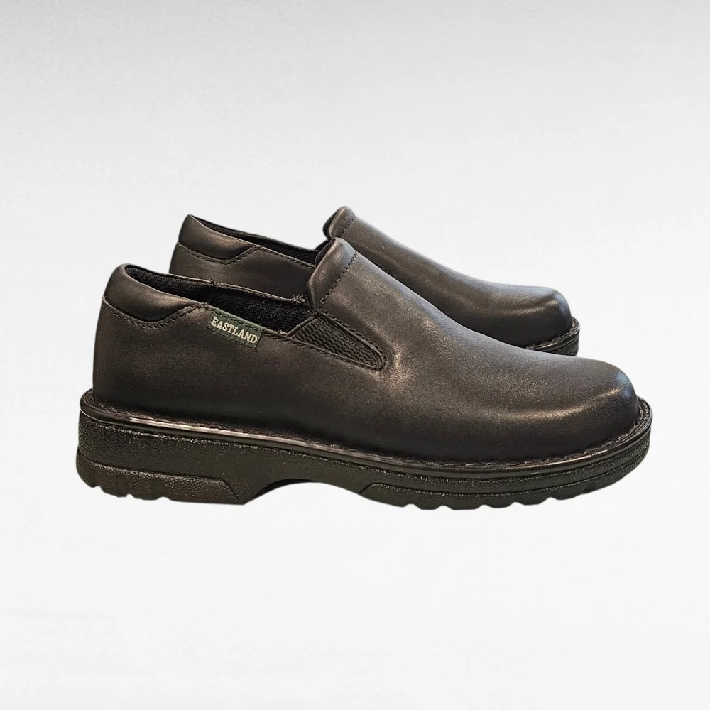 Eastland Newport Black Leather Slip On Loafers Size 10W